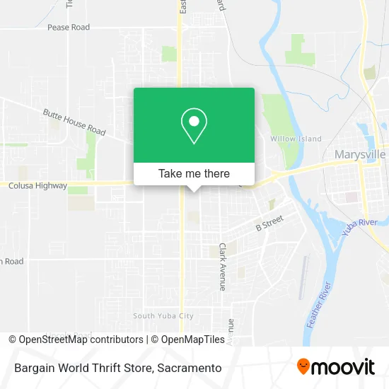 Mapa de Bargain World Thrift Store
