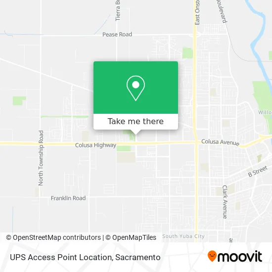 UPS Access Point Location map
