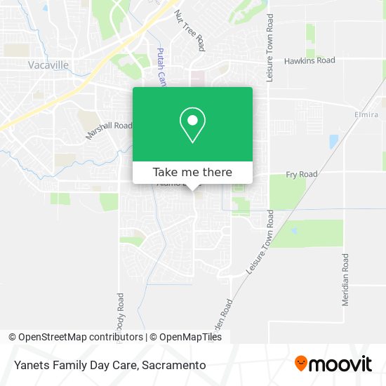 Yanets Family Day Care map