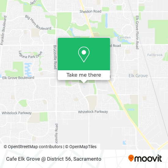 Cafe Elk Grove @ District 56 map