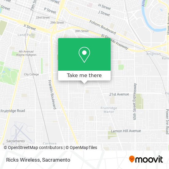 Ricks Wireless map