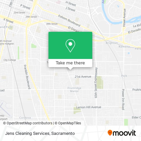 Jens Cleaning Services map