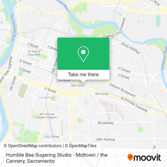 Humble Bee Sugaring Studio - Midtown / the Cannery map