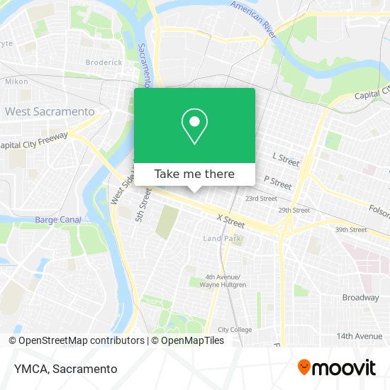 YMCA map