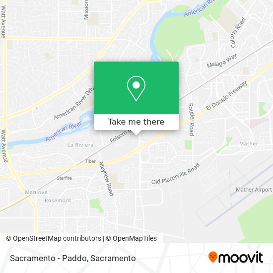 Sacramento - Paddo map