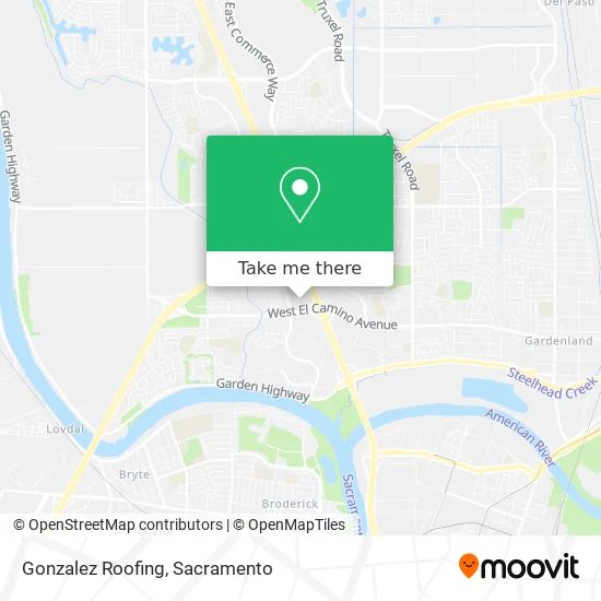 Gonzalez Roofing map