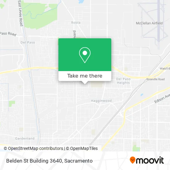 Belden St Building 3640 map