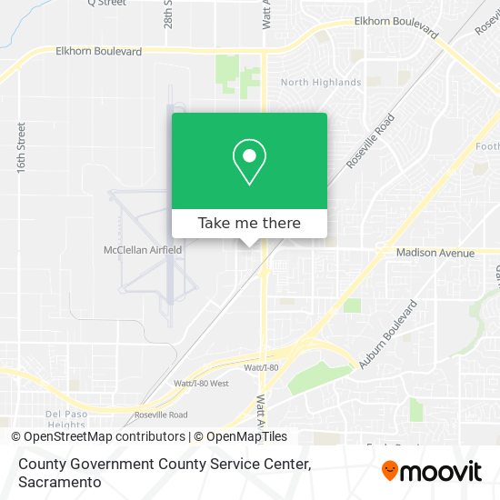 County Government County Service Center map