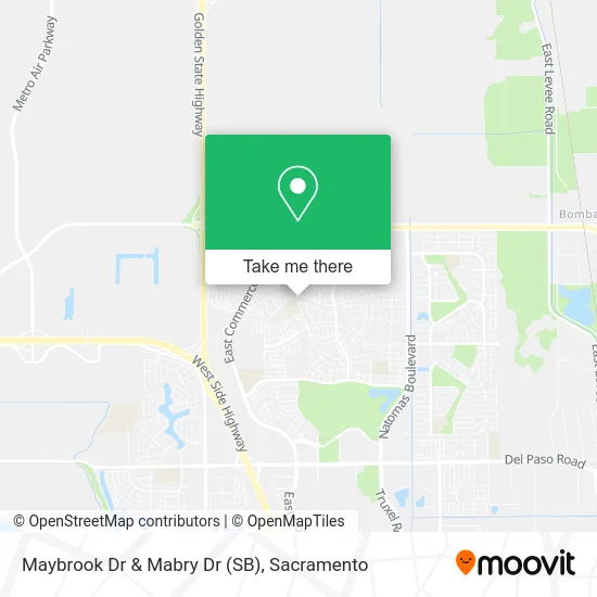 Maybrook Dr & Mabry Dr (SB) map