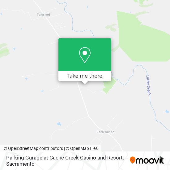 Parking Garage at Cache Creek Casino and Resort map