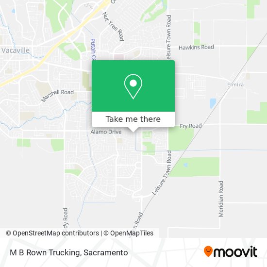 M B Rown Trucking map