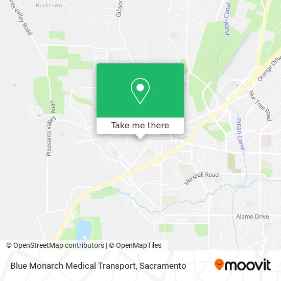 Blue Monarch Medical Transport map