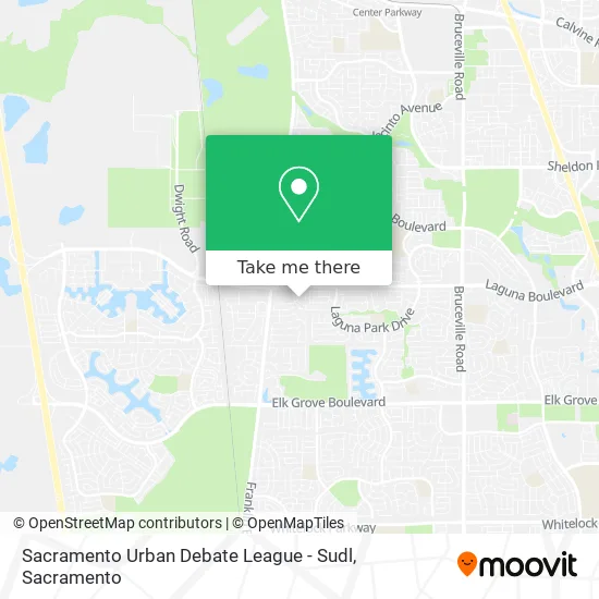 Sacramento Urban Debate League - Sudl map