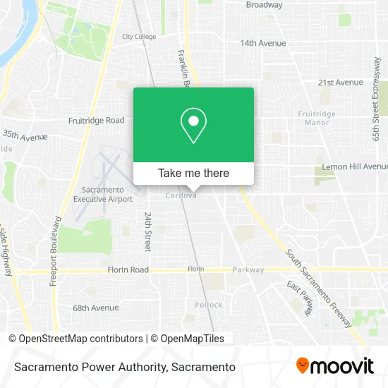 Sacramento Power Authority map