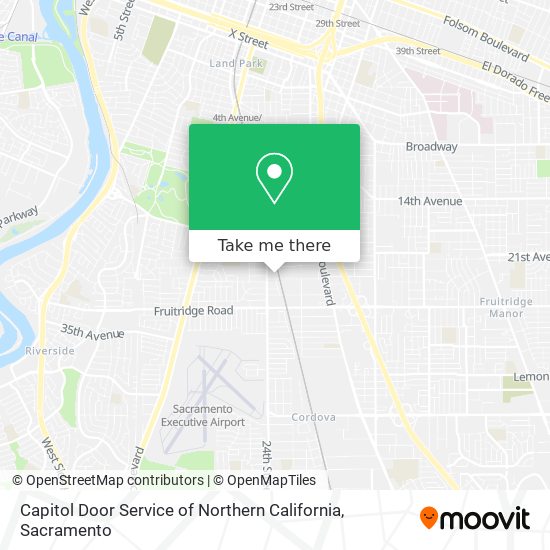 Capitol Door Service of Northern California map