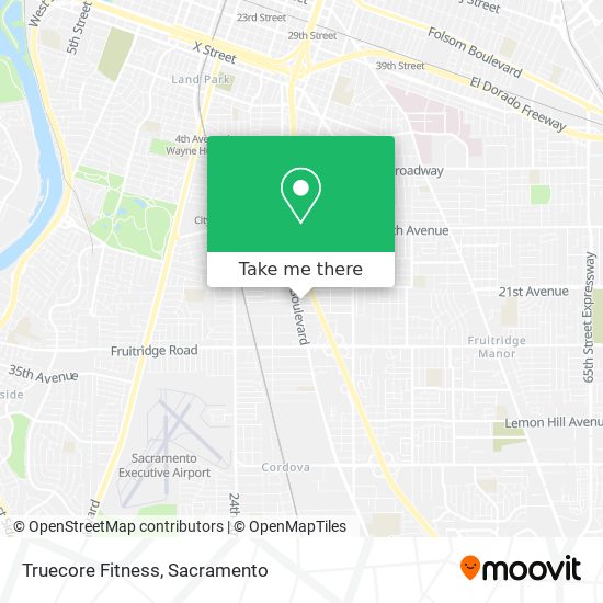 Truecore Fitness map