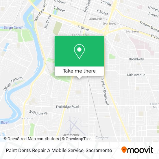 Paint Dents Repair A Mobile Service map