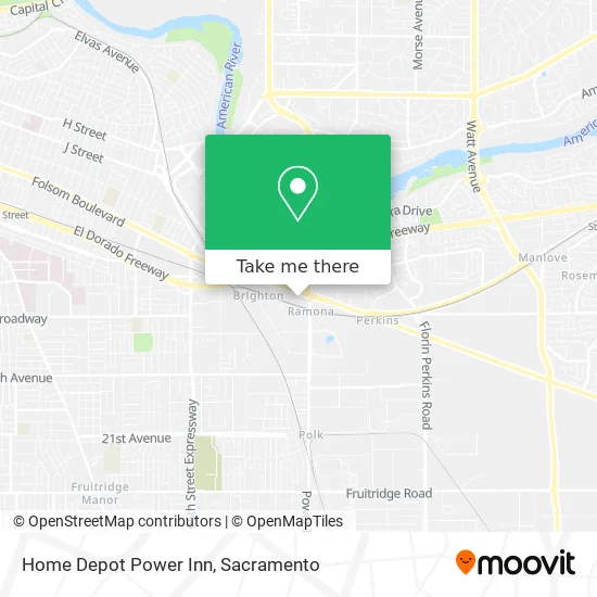 Home Depot Power Inn map