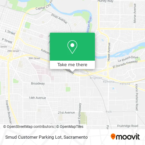 Mapa de Smud Customer Parking Lot