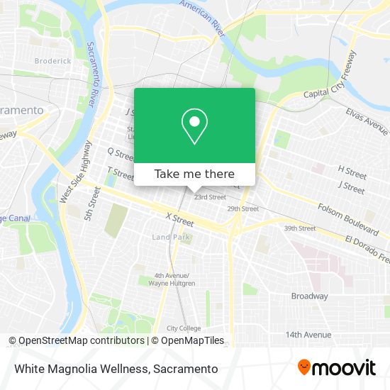 White Magnolia Wellness map