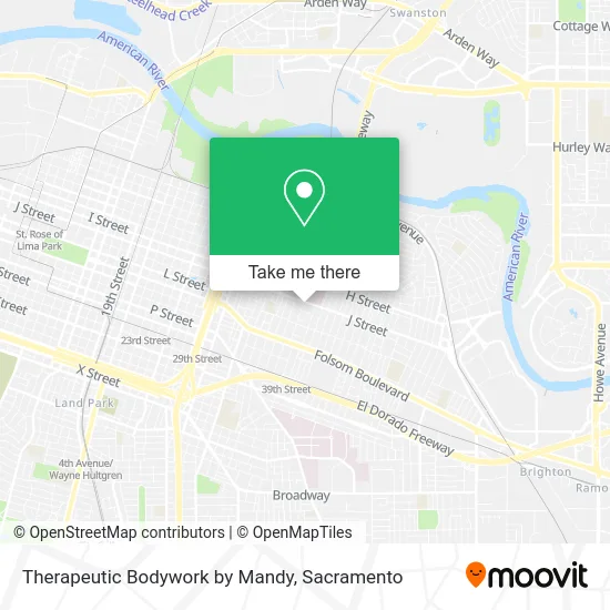 Therapeutic Bodywork by Mandy map