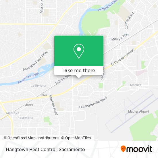 Hangtown Pest Control map