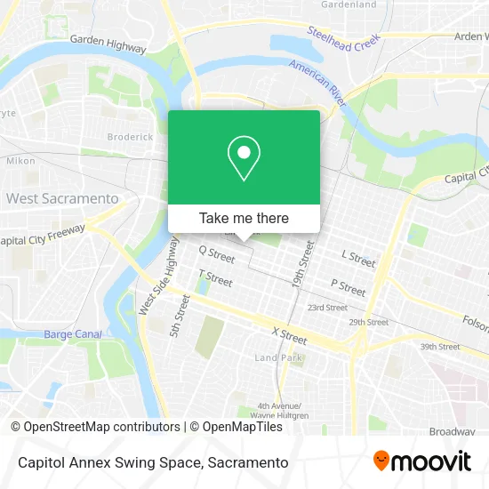 Mapa de Capitol Annex Swing Space