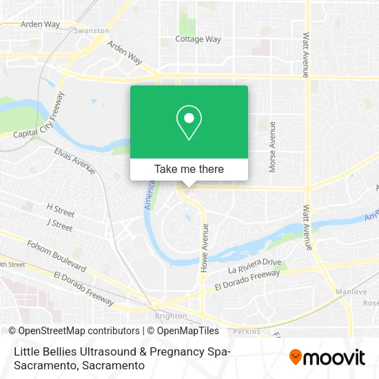Mapa de Little Bellies Ultrasound & Pregnancy Spa- Sacramento