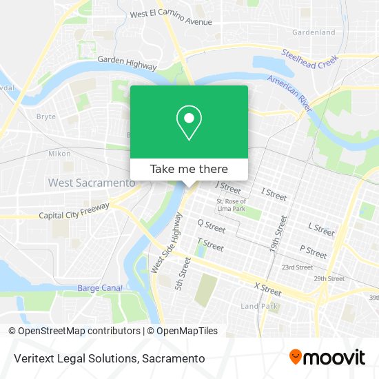 Mapa de Veritext Legal Solutions