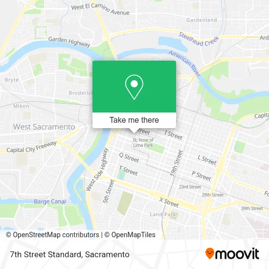 7th Street Standard map