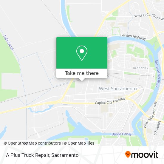 A Plus Truck Repair map