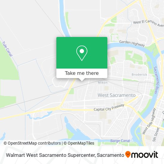 Mapa de Walmart West Sacramento Supercenter