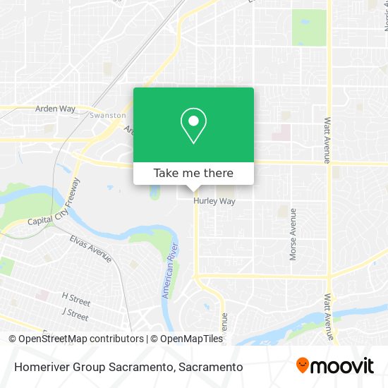 Homeriver Group Sacramento map