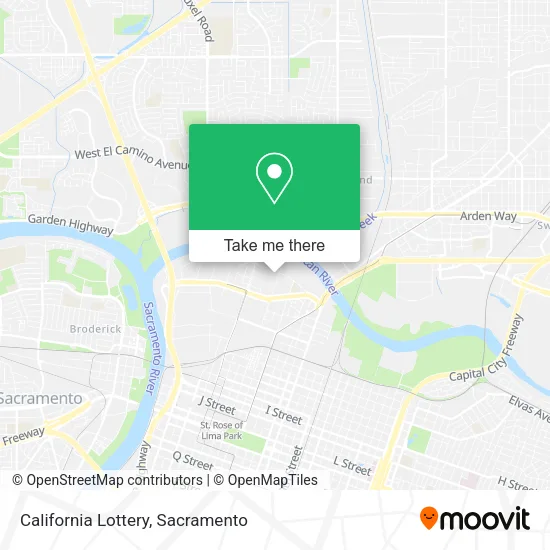 Mapa de California Lottery