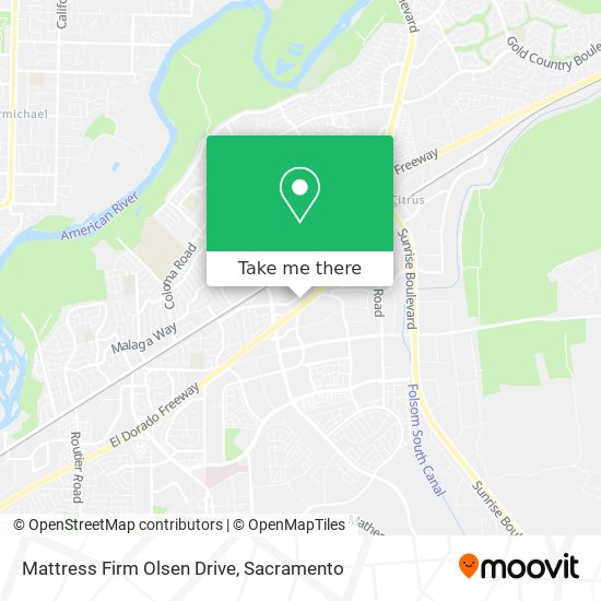 Mapa de Mattress Firm Olsen Drive