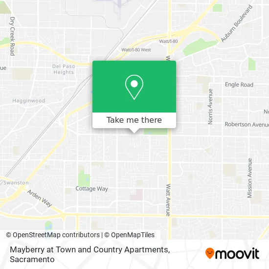 Mayberry at Town and Country Apartments map