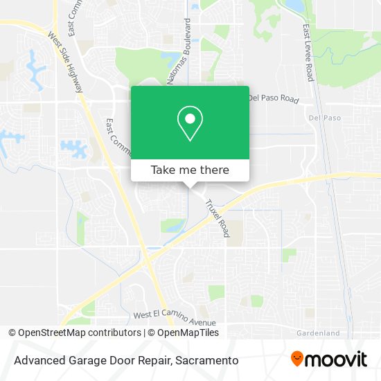 Advanced Garage Door Repair map