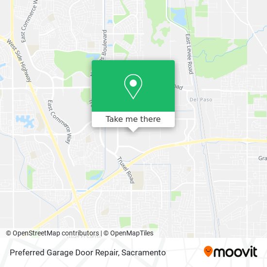 Preferred Garage Door Repair map