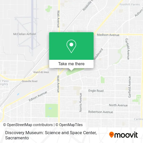 Mapa de Discovery Museum: Science and Space Center