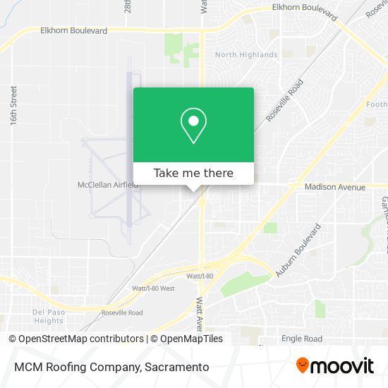 Mapa de MCM Roofing Company