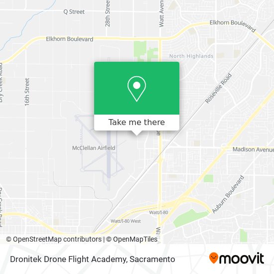 Dronitek Drone Flight Academy map