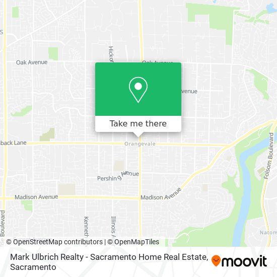 Mark Ulbrich Realty - Sacramento Home Real Estate map