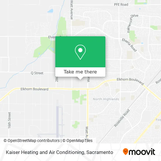 Mapa de Kaiser Heating and Air Conditioning