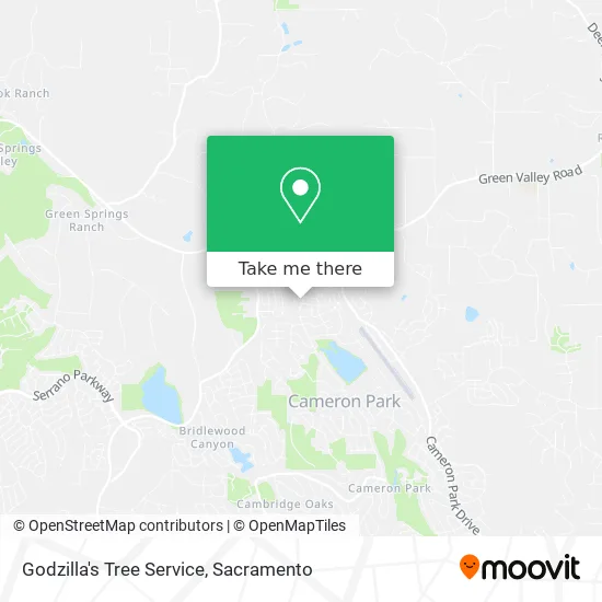Godzilla's Tree Service map