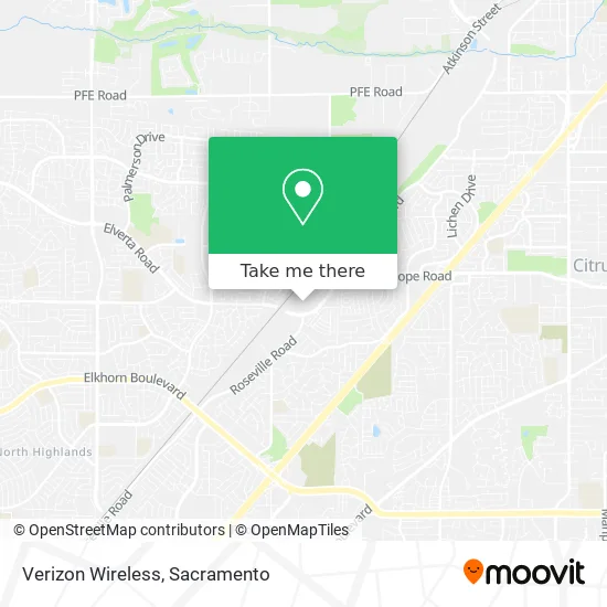 Mapa de Verizon Wireless