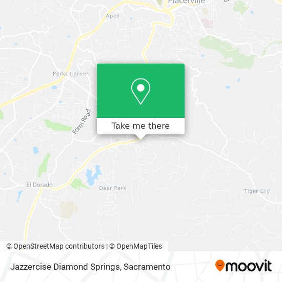 Jazzercise Diamond Springs map