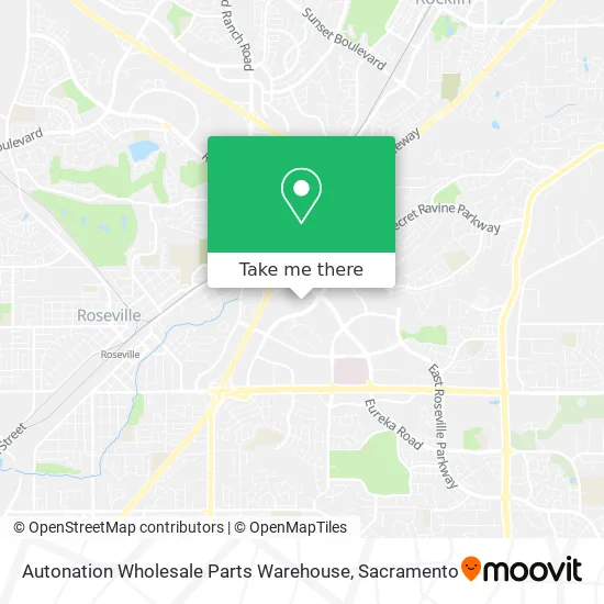 Autonation Wholesale Parts Warehouse map