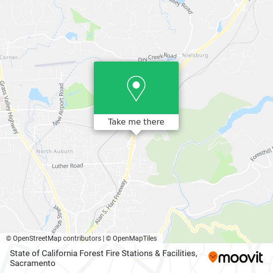 State of California Forest Fire Stations & Facilities map