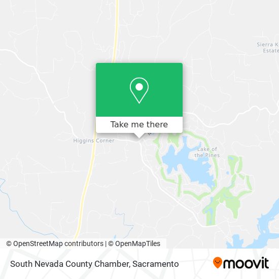 South Nevada County Chamber map