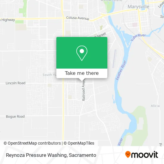 Reynoza Pressure Washing map